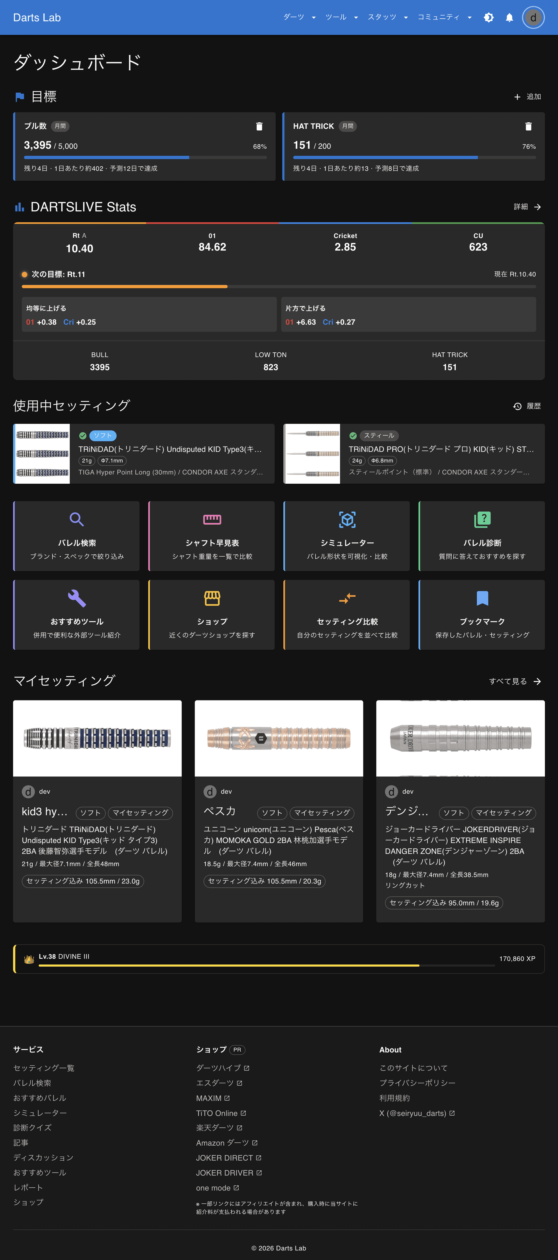 ダッシュボード